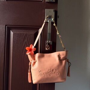 Coach Coral Leather Shoulder Bag